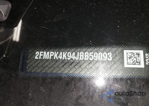 2018 Ford Edge Titanium из США, поврежденный, VIN 2FMPK4K94JBB59093